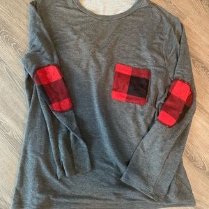 Casual plaid sweater